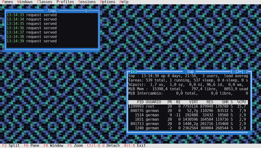 Truchet weave tiled background