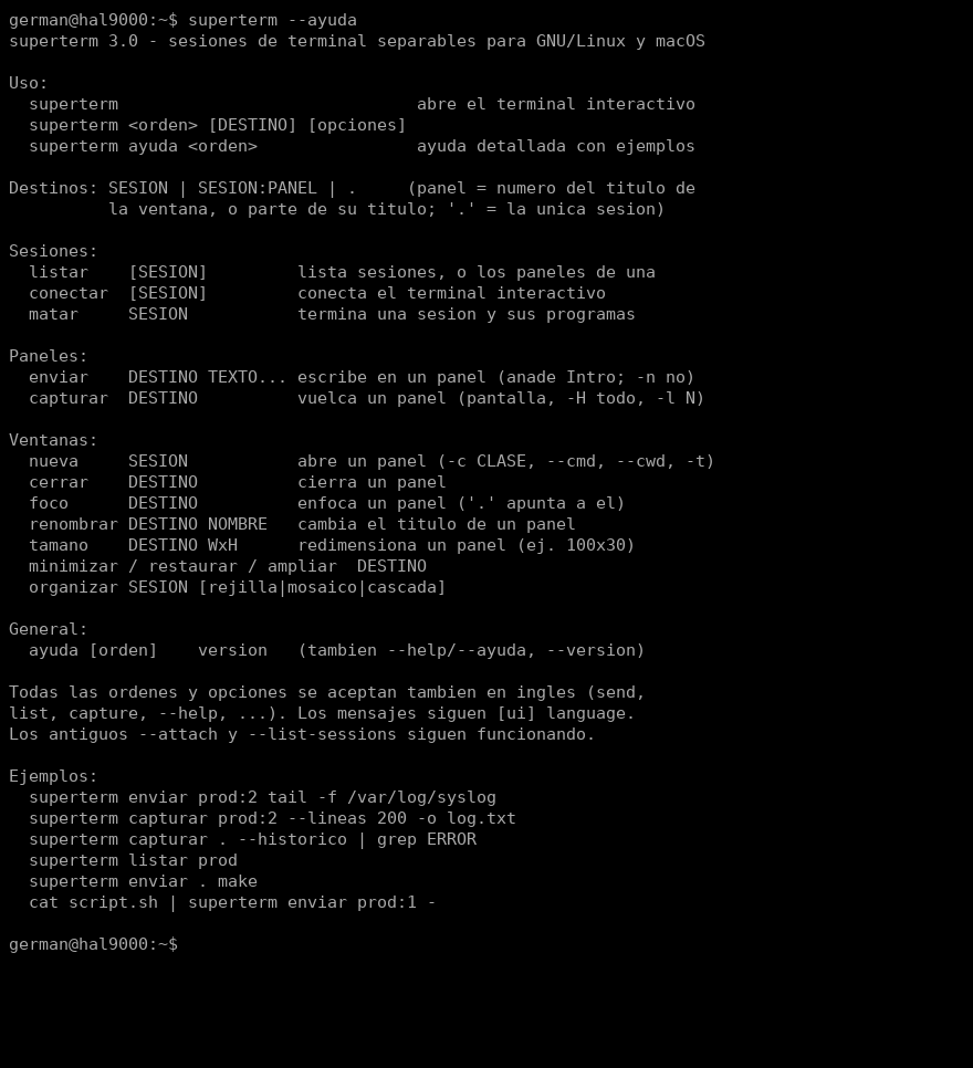 The bilingual CLI help